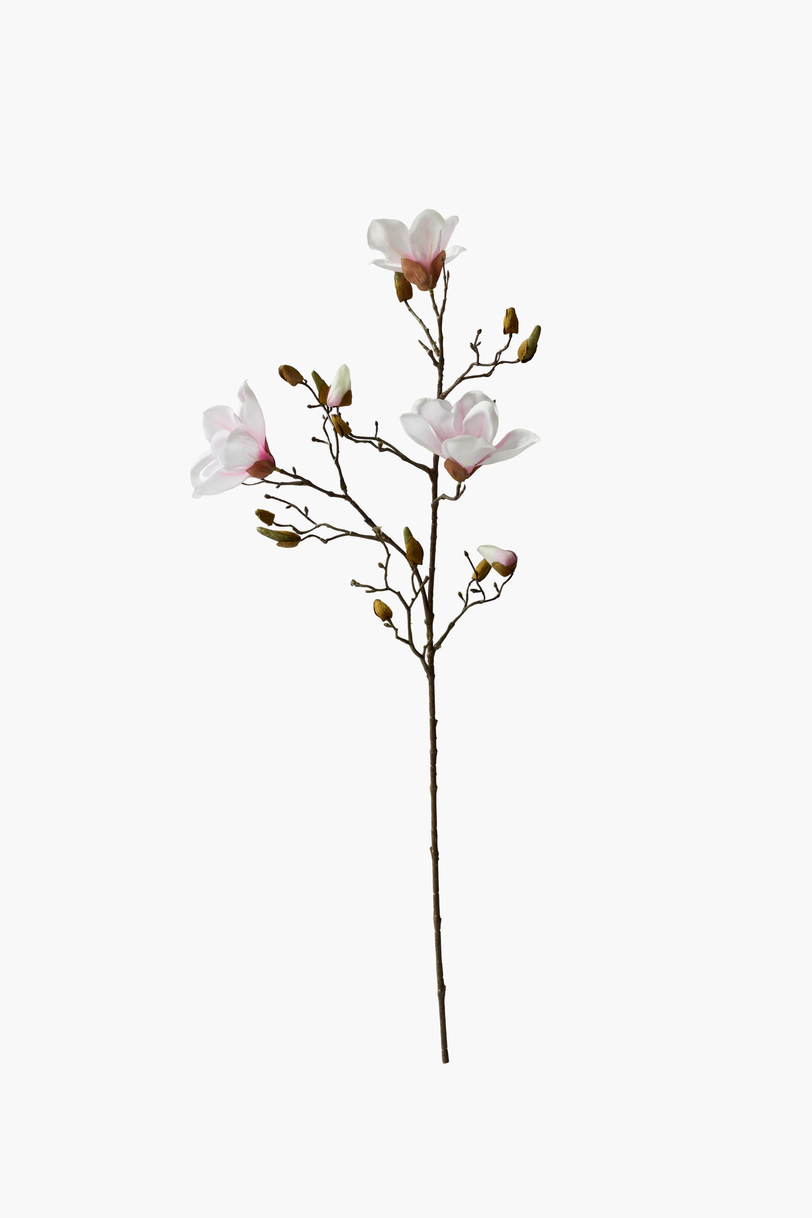 90cm Medium Branch Yulan Magnolia (Texture Printed Fabric) - Light Pink