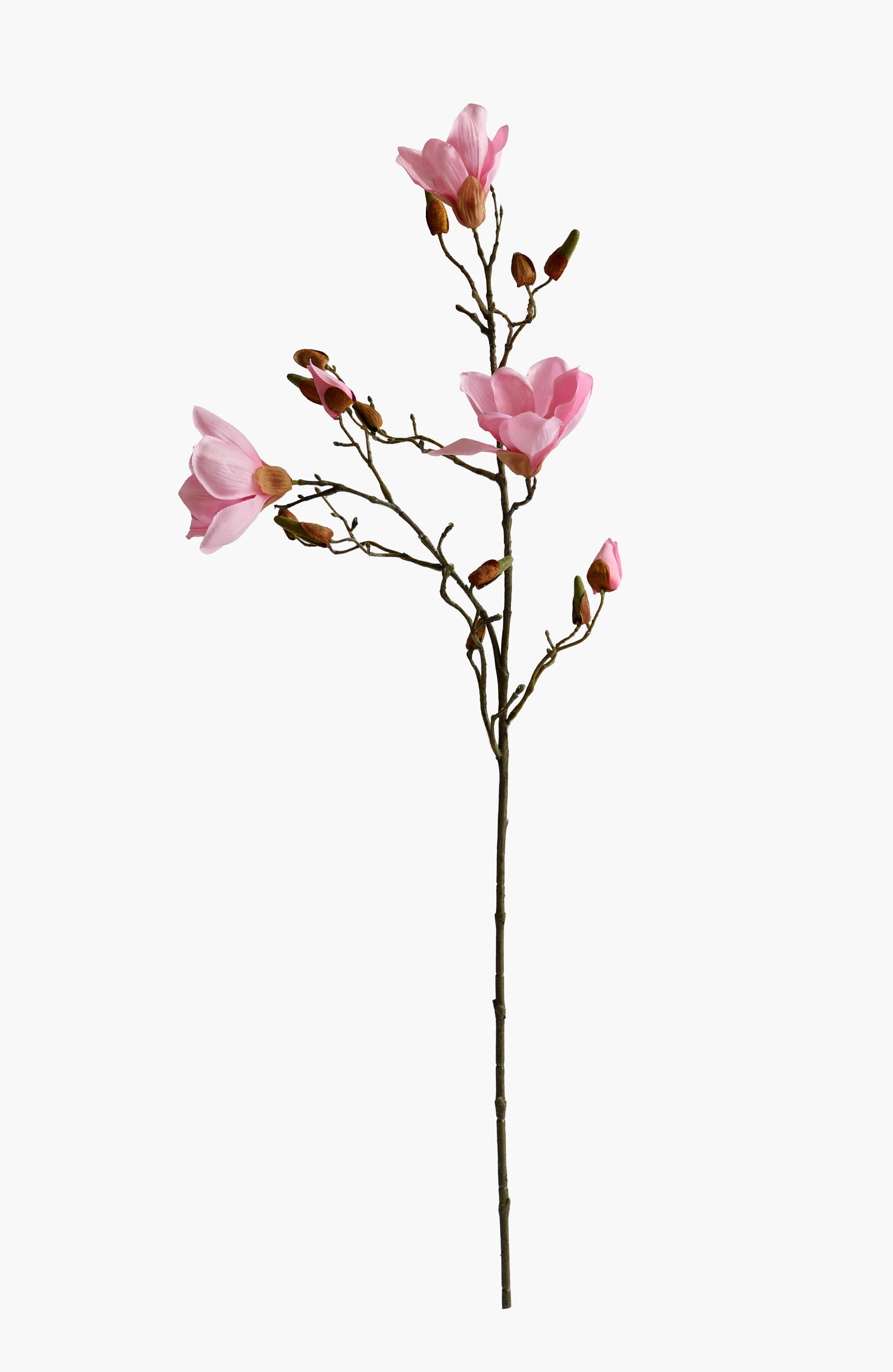 90cm Medium Branch Yulan Magnolia (Silk Fabric) - Pink